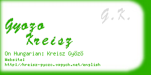 gyozo kreisz business card